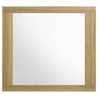 Hyle Rectangular Dresser Mirror, Italian-Inspired Design, Brown Wood - BM338145