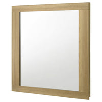 Hyle Rectangular Dresser Mirror, Italian-Inspired Design, Brown Wood - BM338145