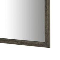 Reay Rectangular Dresser Mirror, Flat Glass Design, Oak Brown Wood - BM338146