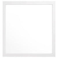 Dle Rectangular Dresser Mirror, Flush Frame, Flat Glass, White Wood - BM338148