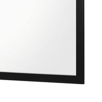 Dle Rectangular Dresser Mirror, Flush Frame, Flat Glass, Black Wood - BM338149