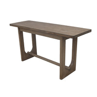 Homa Counter Table | Antique Natural Finish | Modern Arched Base 72" - BM338170