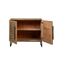 Osin Accent Buffet Cabinet, Woven Door Front, 41 Inch Natural Brown - BM338174