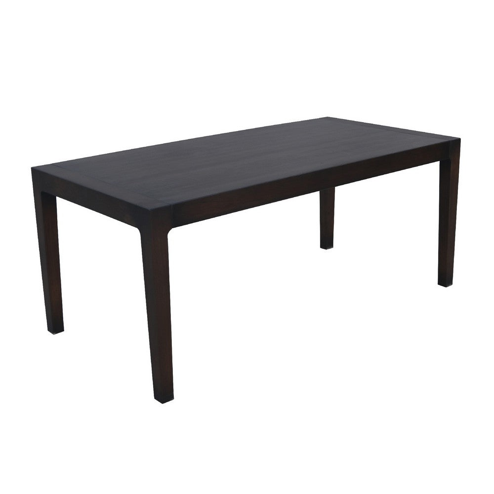 Geni Dining Table | 71" Rectangular Top | Parsons Style Java Gray - BM338176