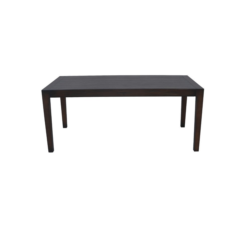 Geni Dining Table | 71" Rectangular Top | Parsons Style Java Gray - BM338176