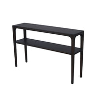 Geni Sofa Console Table, 48 Inch Top w Shelf, Parsons Style Java Gray - BM338177