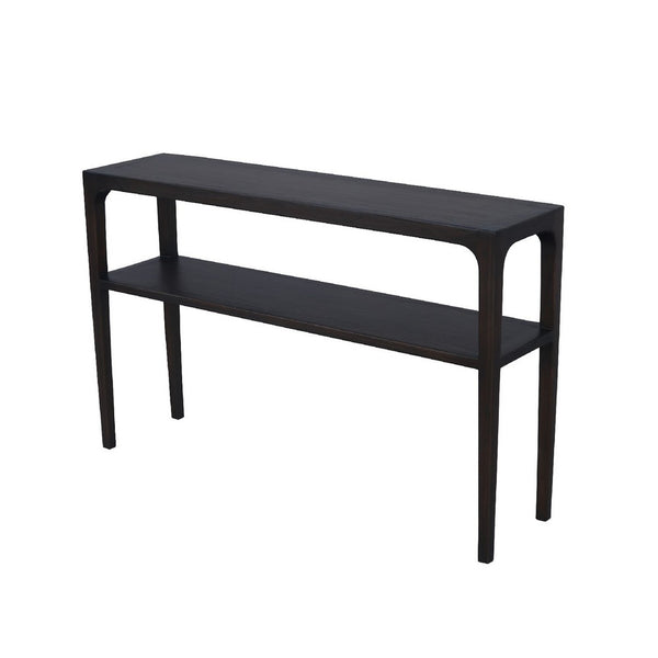 Geni Sofa Console Table, 48 Inch Top w Shelf, Parsons Style Java Gray - BM338177