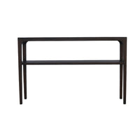 Geni Sofa Console Table, 48 Inch Top w Shelf, Parsons Style Java Gray - BM338177