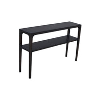 Geni Sofa Console Table, 48 Inch Top w Shelf, Parsons Style Java Gray - BM338177