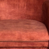 Gela Dining Chair, Three Legged Barrel Accent Sides, Maroon Red - BM338208
