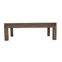 Moa Coffee Table, 54 Inch Rectangular Top, Antique Natural Brown - BM338218
