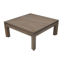 Moa Coffee Table, 42 Inch Square Top, Antique Natural Brown - BM338219