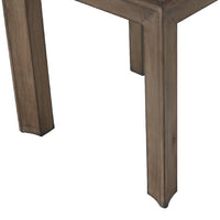 Moa Side End Table, 22 Inch Square Top, Antique Natural Brown - BM338220
