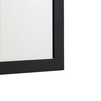 Cid Exie Mirror, Black Frame, 41 Inch High Gloss Finish, Gold Accents - BM338222