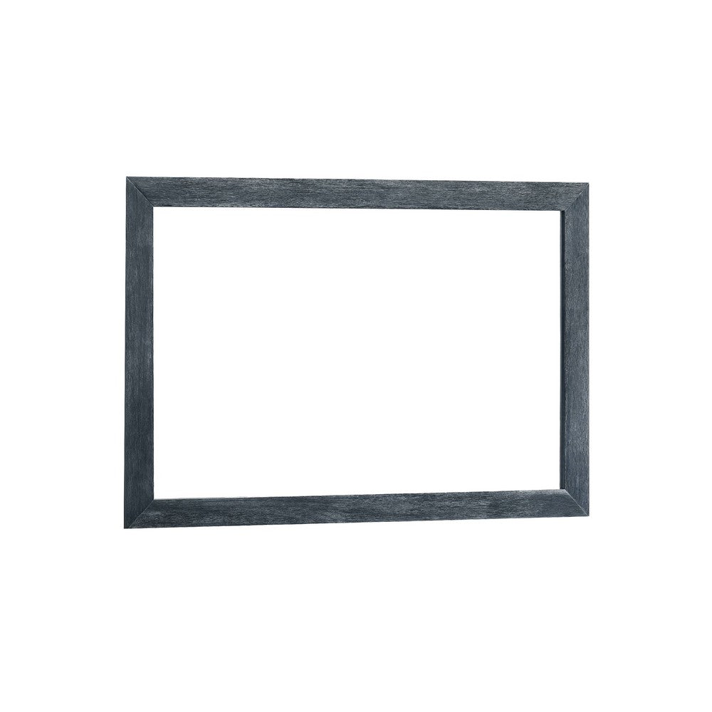 Cid Coy Mirror, 47 Inch Gray Ash Veneer Frame, Crown Cut Pattern - BM338223