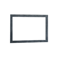 Cid Coy Mirror, 47 Inch Gray Ash Veneer Frame, Crown Cut Pattern - BM338223