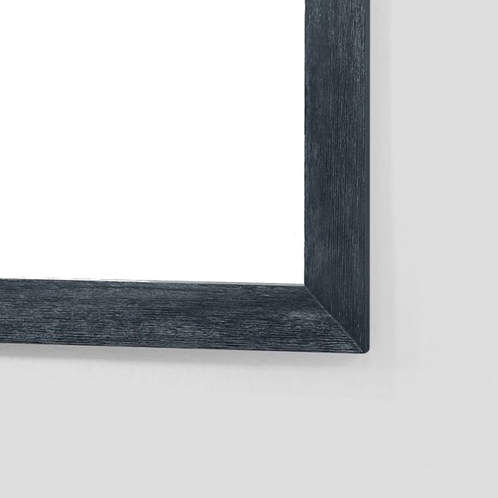 Cid Coy Mirror, 47 Inch Gray Ash Veneer Frame, Crown Cut Pattern - BM338223