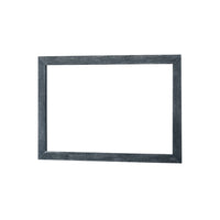 Cid Coy Mirror, 47 Inch Gray Ash Veneer Frame, Crown Cut Pattern - BM338223