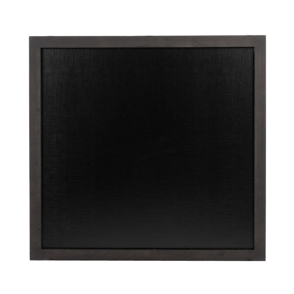 Cid Exie Mirror, 39 Inch Matte Brown Veneer Frame, Silver Accents - BM338249