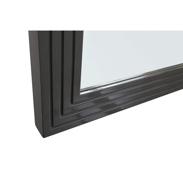 Cid Resu Dresser Mirror, Gray Slatted Frame, 41 Inch, Engineered Wood - BM338344