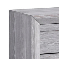 Laide Nightstand with 2 Drawers, Cup Handles, Gray Driftwood Finish Wood - BM338359
