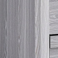 Laide Nightstand with 2 Drawers, Cup Handles, Gray Driftwood Finish Wood - BM338359