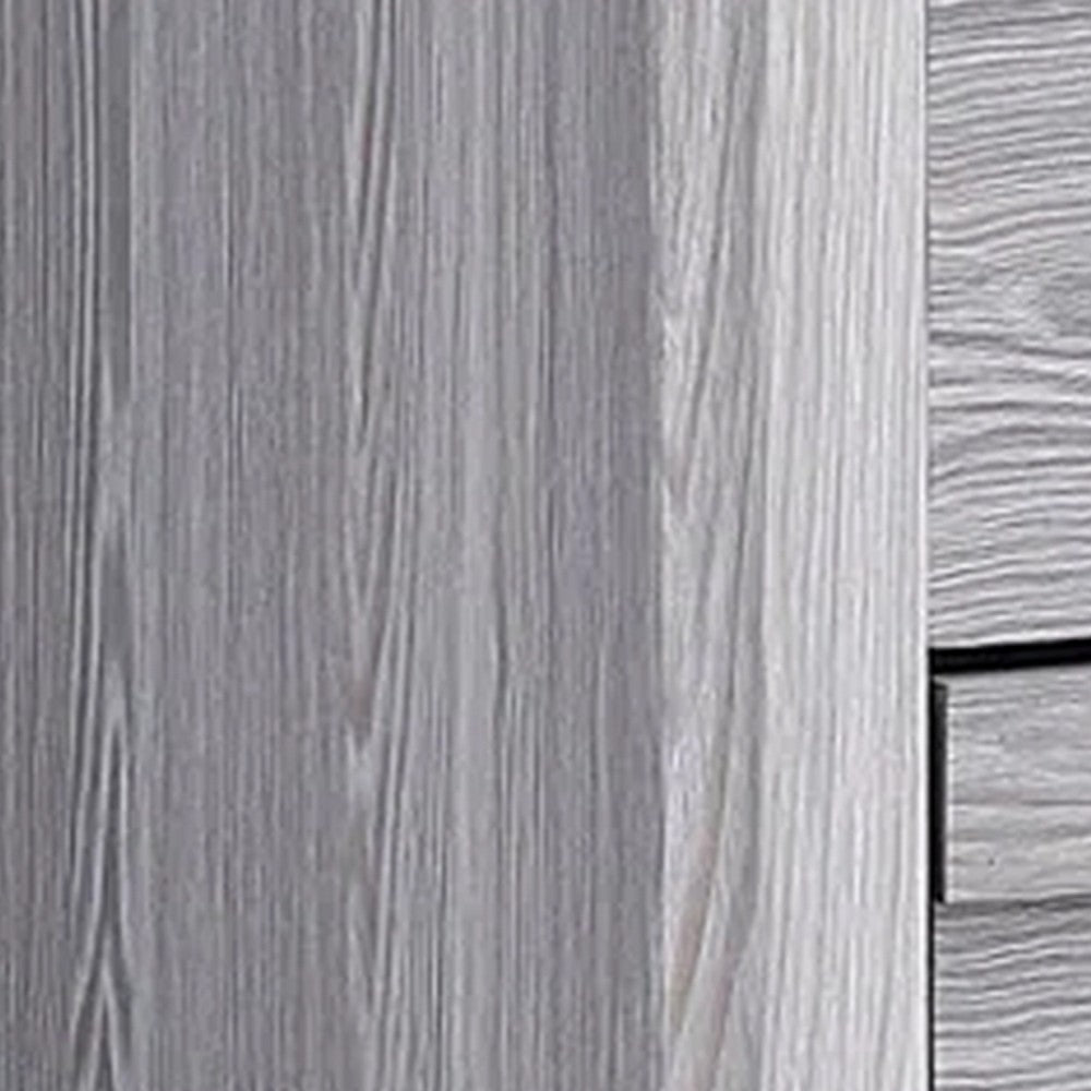 Laide Nightstand with 2 Drawers, Cup Handles, Gray Driftwood Finish Wood - BM338359
