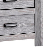 Laide Nightstand with 2 Drawers, Cup Handles, Gray Driftwood Finish Wood - BM338359
