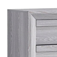 Laide Tall Dresser Chest with 5 Drawers, Cup Handles, Gray Driftwood Veneer - BM338360