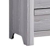 Laide Tall Dresser Chest with 5 Drawers, Cup Handles, Gray Driftwood Veneer - BM338360