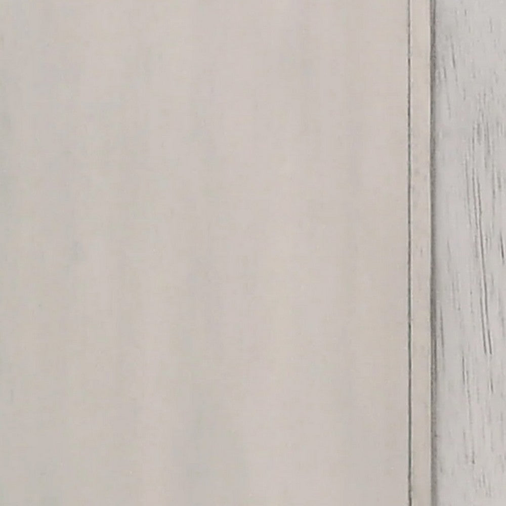 Sawz Nightstand with 3 Drawers, Charcoal Plank Top, Light Gray Wood - BM338418