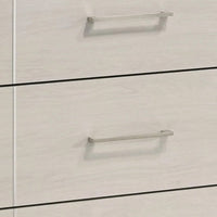 Charie Tall Dresser Chest with 4 Drawers, Tapered Feet, White Wood - BM338425