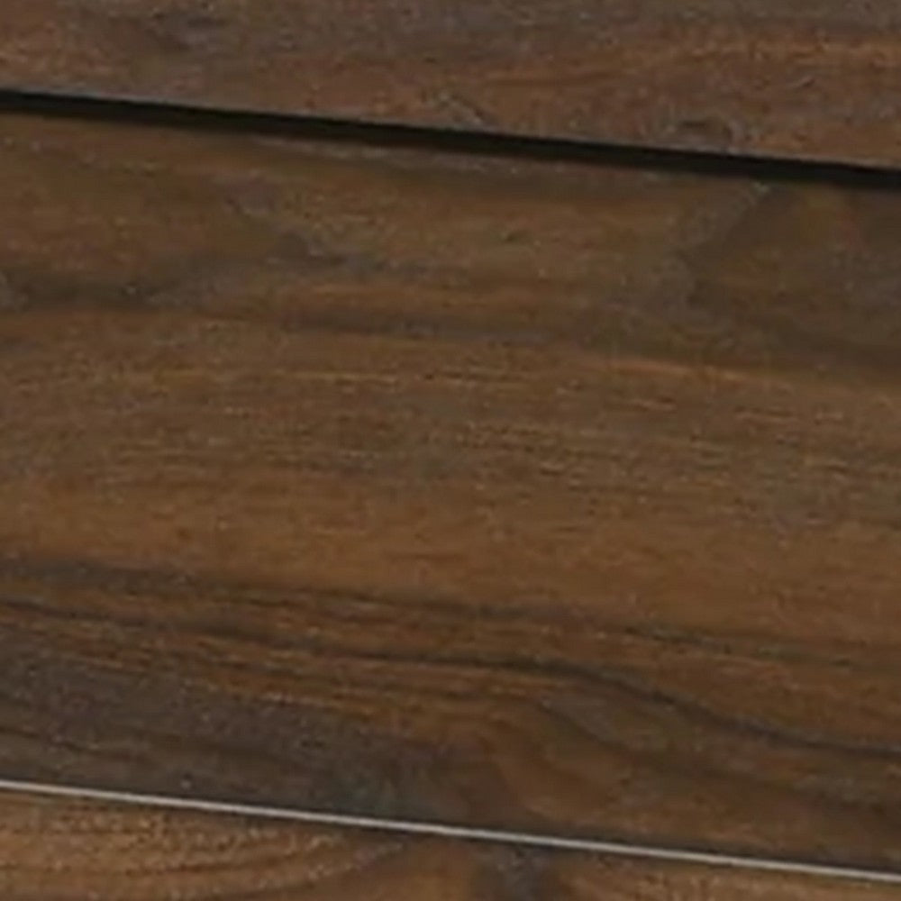 Shannon Twin Bed with Nailhead Trim, Ivory Fabric on Cherry Brown Wood - BM338432