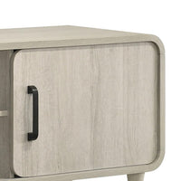 Meni TV Media Entertainment Stand, Shelves, 71 Inch Scandinavian White -BM338437