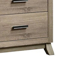 Tily Nightstand w Wall Panel, 2 Drawers, White Faux Stone Top, Brown - BM338462