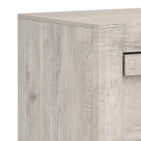Velz Nightstand, 2 Drawers, Metal Finger Pull Handles, Weathered Beige - BM338472