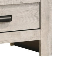 Velz Nightstand, 2 Drawers, Metal Finger Pull Handles, Weathered Beige - BM338472