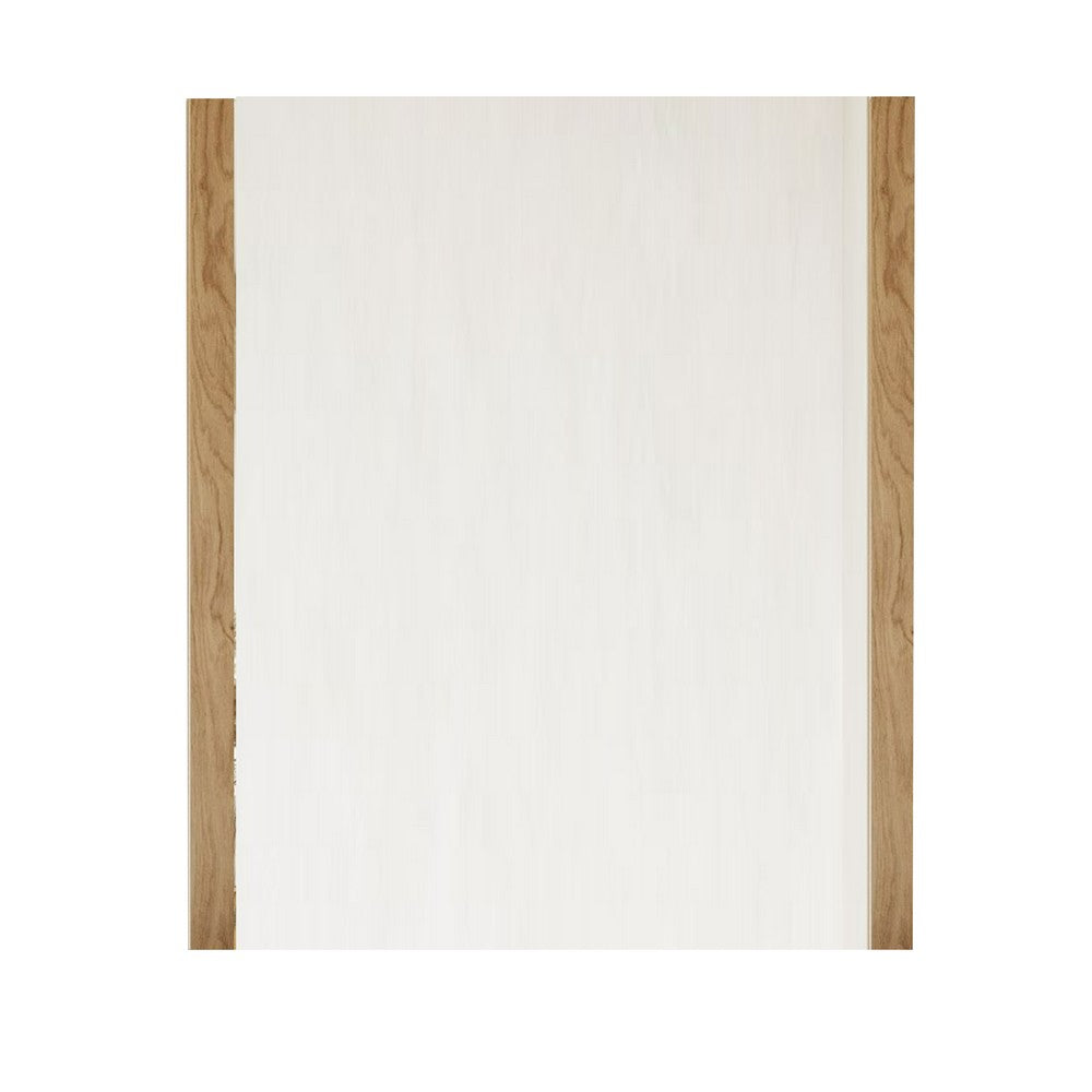Noe Ruby Dresser Mirror, Natural Brown Oak Veneer, Rectangular 34 x 40 -BM338537