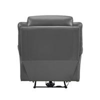 Conia Power Reclining Chair, Dark Gray Top Grain Leather, USB Port - BM338565