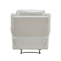 Conia Manual Reclining Chair, Light Gray Silver Leather - BM338576