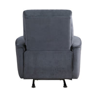 Erten Power Rocker Reclining Chair, Dark Gray Velvet, Solid Wood - BM338611