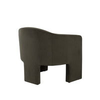 Lery Accent Chair, Green Winter Moss Performance Velvet, Curved Design - BM338675