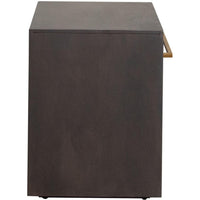 Ceny Side End Table, 1 Drawer, Gray Oak Solid Mango Wood, 26 Inch -BM338680