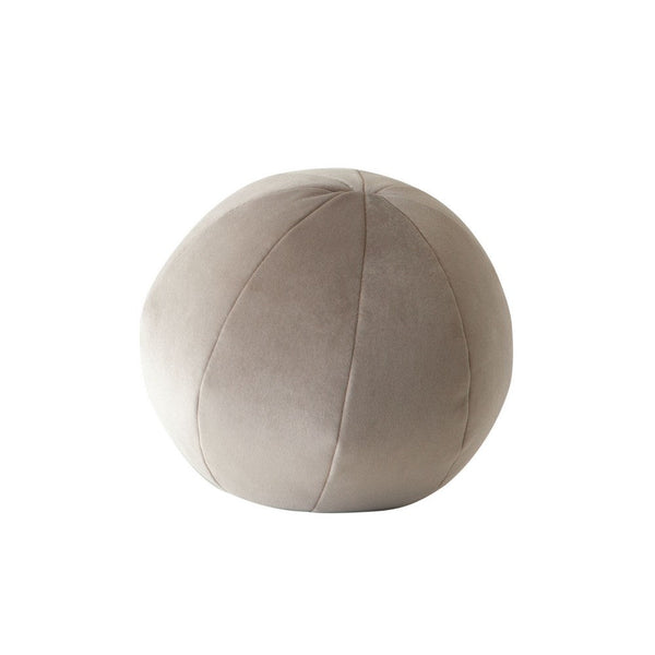 Hito Set of 2 Accent Pillows, Round Shape, Brown Velvet w Polyester Fill - BM338706
