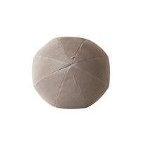 Hito Set of 2 Accent Pillows, Round Shape, Brown Velvet w Polyester Fill - BM338706