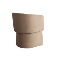 Tesy Dining Side Chair, Camel Brown Performance Velvet, Sloping Arms - BM338727