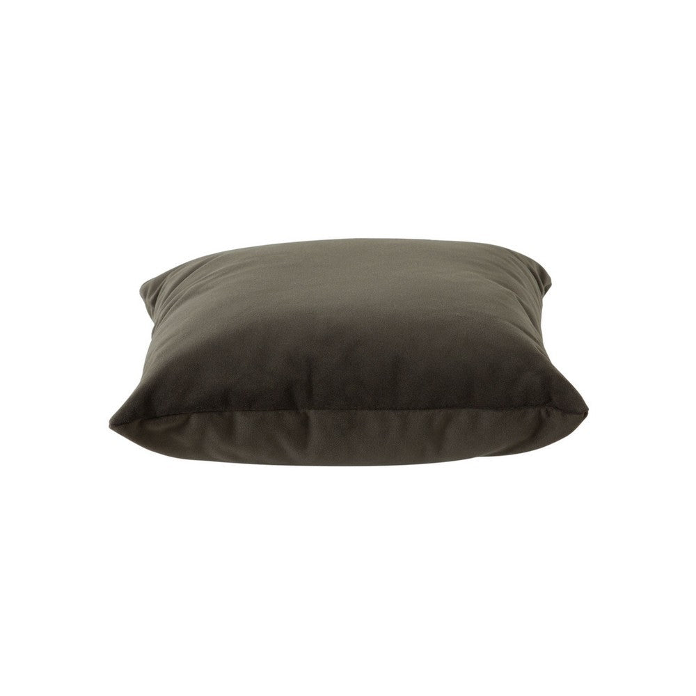 Wily Accent Pillow Set of 2, Dual Sided Moss Green Velvet, 16 Inch - BM338746