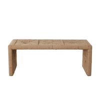 Koe Accent Bench, 49 Inch Wide Handwoven Natural Jute Woven Frame -BM338754