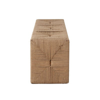 Koe Accent Bench, 49 Inch Wide Handwoven Natural Jute Woven Frame -BM338754
