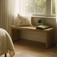 Koe Accent Bench, 49 Inch Wide Handwoven Natural Jute Woven Frame -BM338754